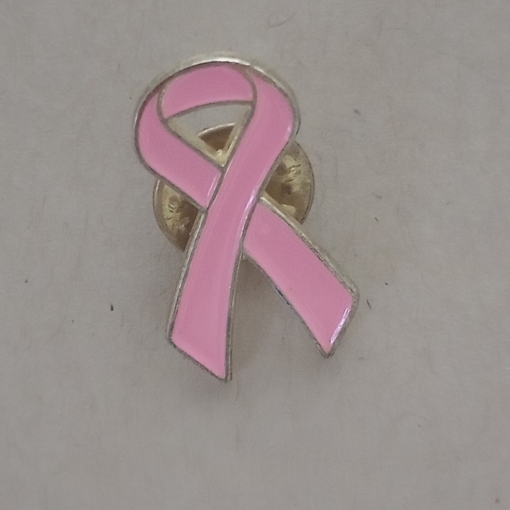 October Breast Cancer Awareness Ribbon Brooch - Picture 2 of 6